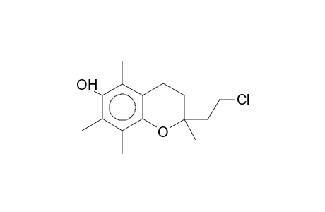 2-(2-chloroethyl)-2,5,7,8-tetramethyl-3,4-dihydro-2H-1-benzopyran-6-ol