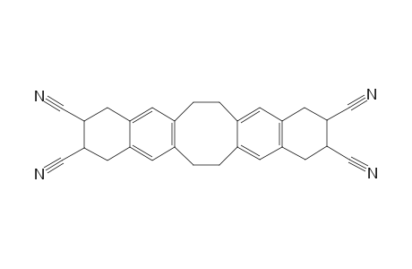 2,3,10,11-Tetracyano-1,2,3,4,6,7,10,11,12,14,15-dodecahydrodinaphtho[a,e]cyclooctene