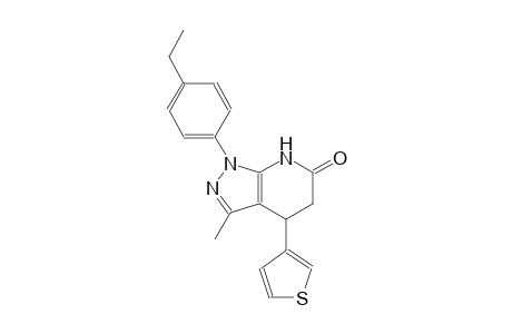 6H-pyrazolo[3,4-b]pyridin-6-one, 1-(4-ethylphenyl)-1,4,5,7-tetrahydro-3-methyl-4-(3-thienyl)-