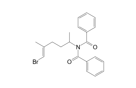 Benzamide, N-benzoyl-N-(5-bromo-1,4-dimethyl-4-pentenyl)-, (E)-
