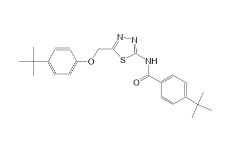 benzamide, 4-(1,1-dimethylethyl)-N-[5-[[4-(1,1-dimethylethyl)phenoxy]methyl]-1,3,4-thiadiazol-2-yl]-