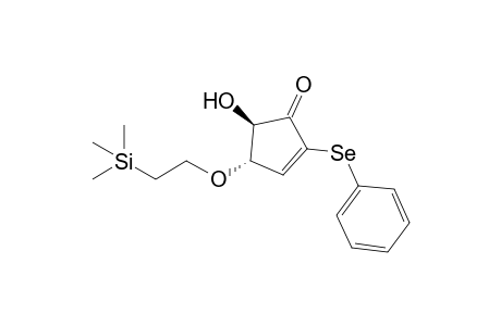 (4S,5R)-5-hydroxy-2-(phenylseleno)-4-(2-trimethylsilylethoxy)-1-cyclopent-2-enone