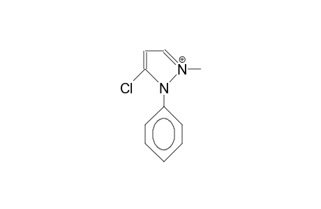 1-Methyl-2-phenyl-3-chloro-pyrazolium cation
