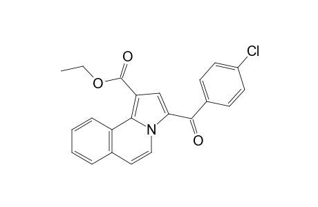3-(p-chlorobenzoyl)pyrrolo[2,1-a]isoquinoline-1-carboxylic acid, ethyl ester