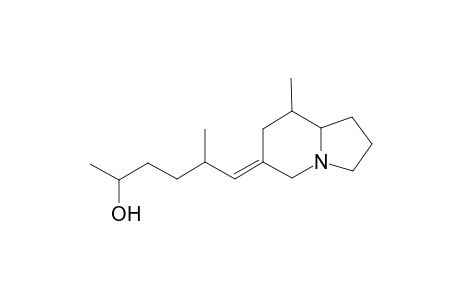 5-Methyl-3-(2'-methyl-3'-hydroxyhexylidene)-1-azabicyclo[4.3.0]nonane