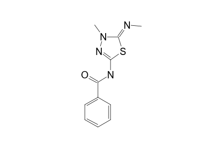 5-BENZOYLAMINO-3-METHYL-2-METHYLIMINO-1,3,4-THIADIAZOLINE