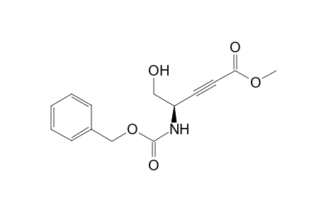 (R)-4-Benzyloxycarbonylamino-5-hydroxy-pent-2-ynoic acid methyl ester