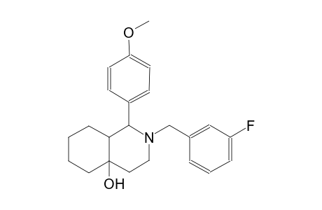 2-(3-fluorobenzyl)-1-(4-methoxyphenyl)octahydro-4a(2H)-isoquinolinol
