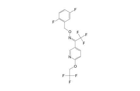 (2-[2,2,2-TRIFLUOROETHOXY]-PYRIDIN-5-YL)-TRIFLUOROMETHYLKETONE-(2,5-DIFLUOROBENZYL)-OXIME