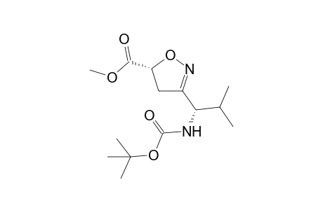 (5R/S)-3-[(1S)-1-(tert-Butoxycarbonylamino)-2-methylpropyl]-4,5-dihydro-5-(methoxycarbonyl)isoxazole