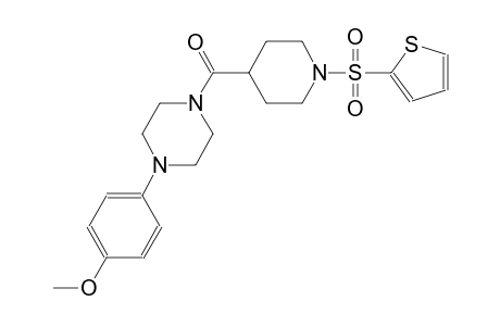 methyl 4-(4-{[1-(2-thienylsulfonyl)-4-piperidinyl]carbonyl}-1-piperazinyl)phenyl ether