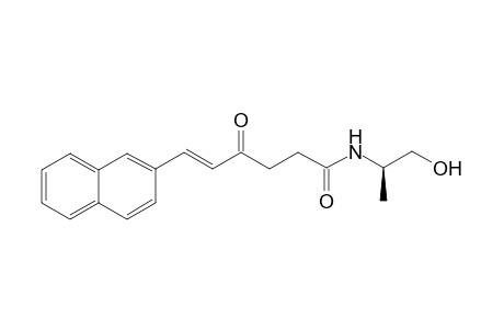 (E)-6-Naphthalen-2-yl-4-oxo-hex-5-enoic acid ((R)-2-hydroxy-1-methyl-ethyl)-amide