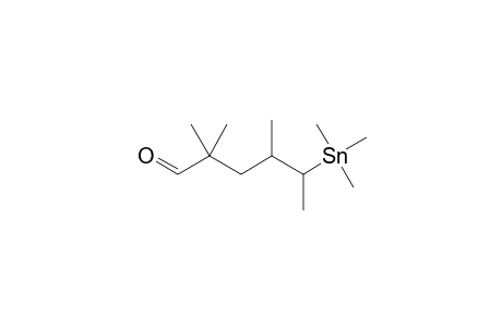 (4rs,5rs)-2,2,4-trimethyl-5-trimethylstannylhexanal