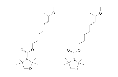 (5E,7RS)-7-METHOXY-OCT-5-ENYL-2,2,4,4-TETRAMETHYL-1,3-OXAZOLIDINE-3-CARBOXYLATE