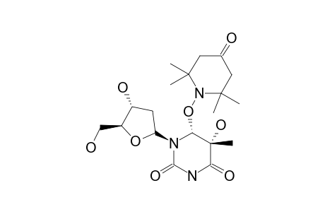 CIS-(5R,6S)-5-HYDROXY-6-(2,2,6,6-TETRAMETHYL-4-OXO-1-PIPERIDINOXY)-5,6-DIHYDROTHYMIDINE