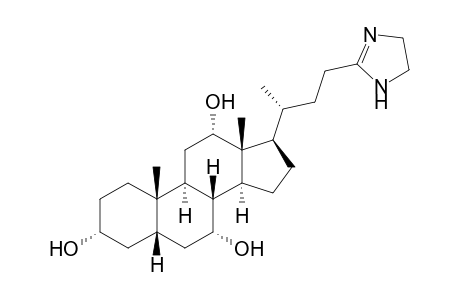 (3R,5S,7R,8R,9S,10S,12S,13R,14S,17R)-17-[(1R)-3-(2-imidazolin-2-yl)-1-methyl-propyl]-10,13-dimethyl-2,3,4,5,6,7,8,9,11,12,14,15,16,17-tetradecahydro-1H-cyclopenta[a]phenanthrene-3,7,12-triol