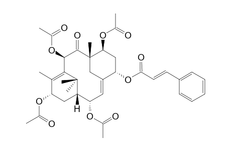 5-ALPHA-CINNAMYLOXY-2-ALPHA,7-BETA,10-BETA,13-ALPHA-TETRAACETOXY-2(3-20)-ABEOTAXA-4(20),11-DIEN-9-ONE