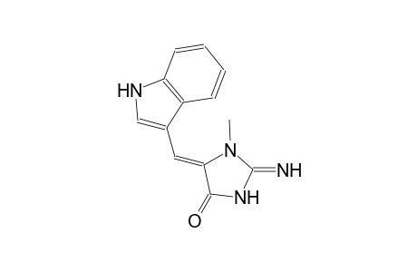 (5Z)-2-imino-5-(1H-indol-3-ylmethylene)-1-methyl-4-imidazolidinone