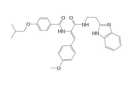 N-[(Z)-1-[2-(1H-benzimidazol-2-yl)ethylcarbamoyl]-2-(4-methoxyphenyl)vinyl]-4-isobutoxy-benzamide