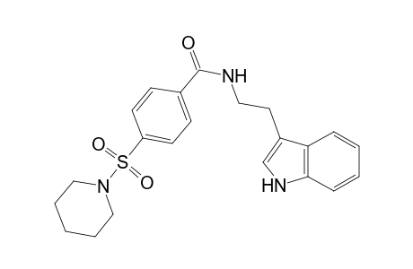 N-[2-(1H-indol-3-yl)ethyl]-4-(1-piperidinylsulfonyl)benzamide