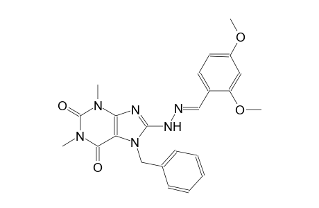2,4-dimethoxybenzaldehyde (7-benzyl-1,3-dimethyl-2,6-dioxo-2,3,6,7-tetrahydro-1H-purin-8-yl)hydrazone