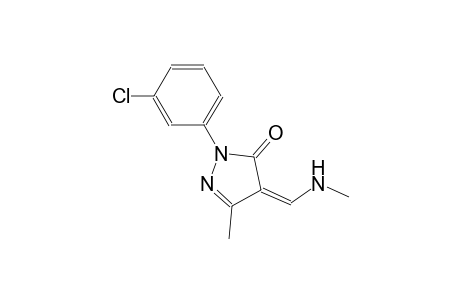 (4Z)-2-(3-chlorophenyl)-5-methyl-4-[(methylamino)methylene]-2,4-dihydro-3H-pyrazol-3-one