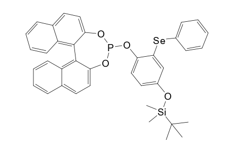 (S)-4-[4-(tert-Butyldimethylsilyloxy)-2-phenylselenylphenoxy]-3,5-dioxa-4-phosphacyclohepta[2,1-a;3,4-a']dinaphthalene