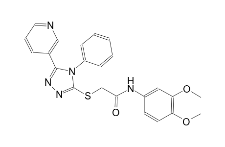 N-(3,4-dimethoxyphenyl)-2-{[4-phenyl-5-(3-pyridinyl)-4H-1,2,4-triazol-3-yl]sulfanyl}acetamide