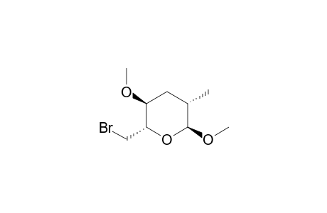 2H-Pyran, 2-(bromomethyl)tetrahydro-3,6-dimethoxy-5-methyl-, [2S-(2.alpha.,3.beta.,5.alpha.,6.beta.)]-