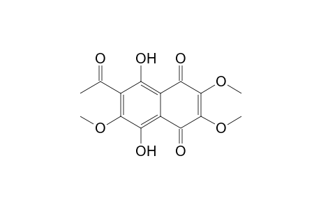 1,4-Naphthoquinone, 2-acetyl-5,8-dihydroxy-3,6,7-trimethoxy-