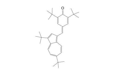 .alpha.-(3,6-Di-tert-butyl-1-azulenyl)-3,5-di-ert-butyl-1,4-benzoquinone methide