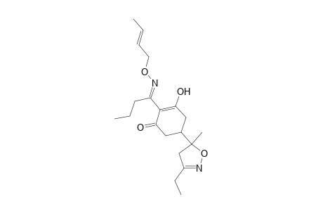 2-Cyclohexen-1-one, 2-[1-[(2-butenyloxy)imino]butyl]-5-(3-ethyl-4,5-dihydro-5-methyl-5-isoxazolyl)-3-hydroxy-