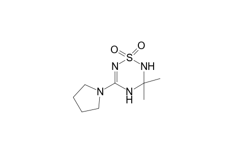 3,3-Dimethyl-5-pyrrolidin-1-yl-3,4-dihydro-2H-[1,2,4,6]thiatriazine 1,1-dioxide