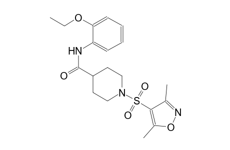 1-[(3,5-dimethyl-4-isoxazolyl)sulfonyl]-N-(2-ethoxyphenyl)-4-piperidinecarboxamide