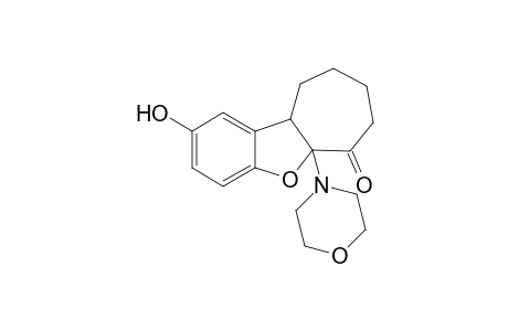 3-Hydroxy-9a-morpholino-(hexahydro)-benzo[b]cyclohepta[d]furan-9-one