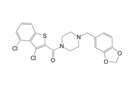 1-(1,3-benzodioxol-5-ylmethyl)-4-[(3,4-dichloro-1-benzothien-2-yl)carbonyl]piperazine