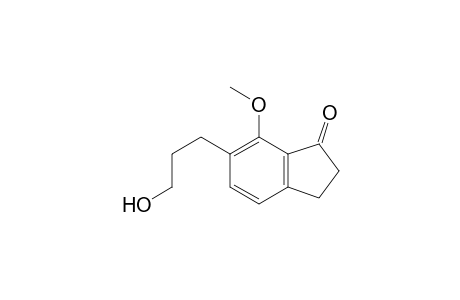 1H-Inden-1-one, 2,3-dihydro-6-(3-hydroxypropyl)-7-methoxy-
