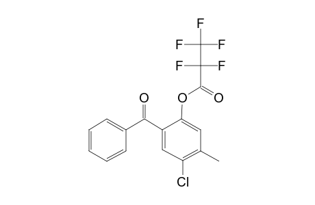 5-Chloro-2-hydroxy-4-methylbenzophenone, pentafluoropropionate