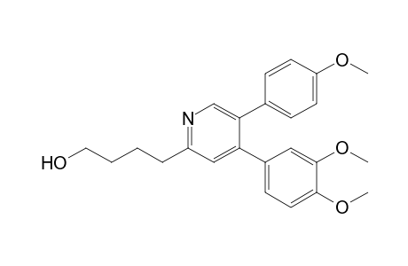 4-(3',4'-Dimethoxyphenyl)-5-(p-methoxyphenyl)-2-[3"-(hydroxymethyl)propyl]-pyridine