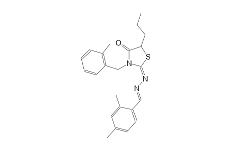2,4-dimethylbenzaldehyde [(2E)-3-(2-methylbenzyl)-4-oxo-5-propyl-1,3-thiazolidin-2-ylidene]hydrazone