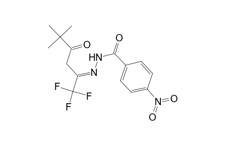 N'-[(E)-4,4-Dimethyl-3-oxo-1-(trifluoromethyl)pentylidene]-4-nitrobenzohydrazide