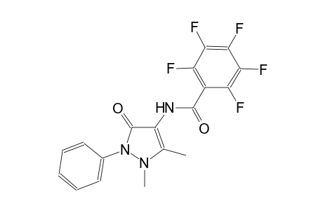 N-(1,5-dimethyl-3-oxo-2-phenyl-2,3-dihydro-1H-pyrazol-4-yl)-2,3,4,5,6-pentafluorobenzamide