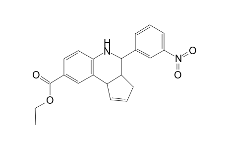 Ethyl 4-(3-nitrophenyl)-3a,4,5,9b-tetrahydro-3H-cyclopenta[c]quinoline-8-carboxylate