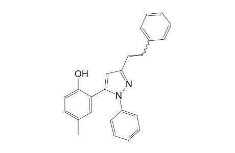 2-(1-phenyl-3-styrylpyrazol-5-yl)-p-cresol