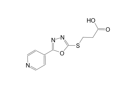 propanoic acid, 3-[[5-(4-pyridinyl)-1,3,4-oxadiazol-2-yl]thio]-