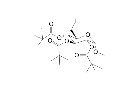 Methyl-6-deoxy-6-iodo-2,3,4-tri-O-pivaloyl-a-d-glucopyranoside