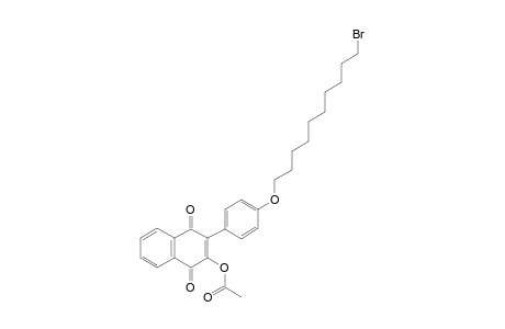 2-(4-(10-Bromodecyloxy)phenyl)-1,4-dihydro-1,4-dioxonaphthalen-3-yl acetate