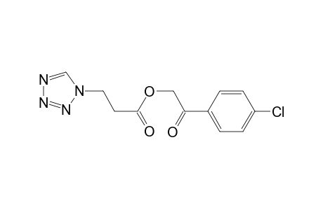1H-1,2,3,4-Tetrazole-1-propanoic acid, 2-(4-chlorophenyl)-2-oxoethyl ester