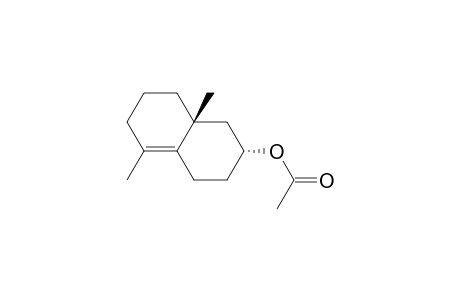 2-Naphthalenol, 1,2,3,4,6,7,8,8a-octahydro-5,8a-dimethyl-, acetate, trans-(.+-.)-