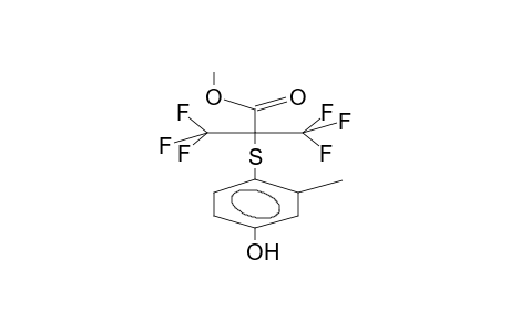 4-(2-METHOXYCARBONYL-1,1,1,3,3,3-HEXAFLUOROPROP-2-YLTHIO)-3-METHYLPHENOL